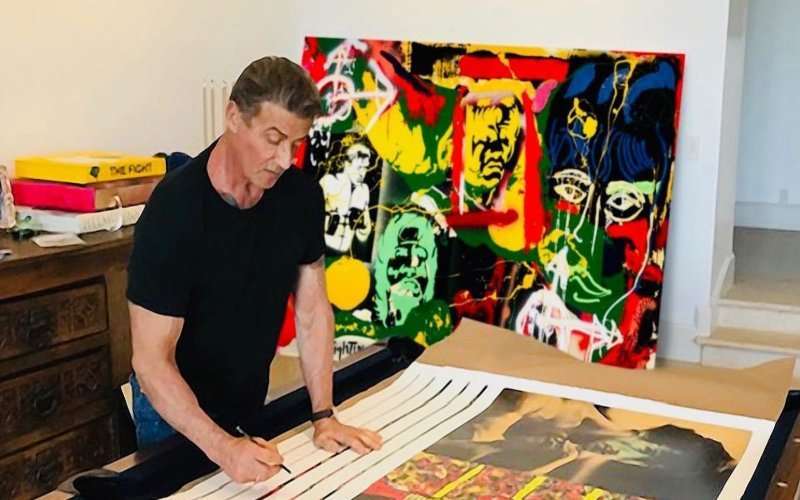 Sylvester Stallone: Rocky, Rambo y prolífico pintor 1 Sylvester Stallone