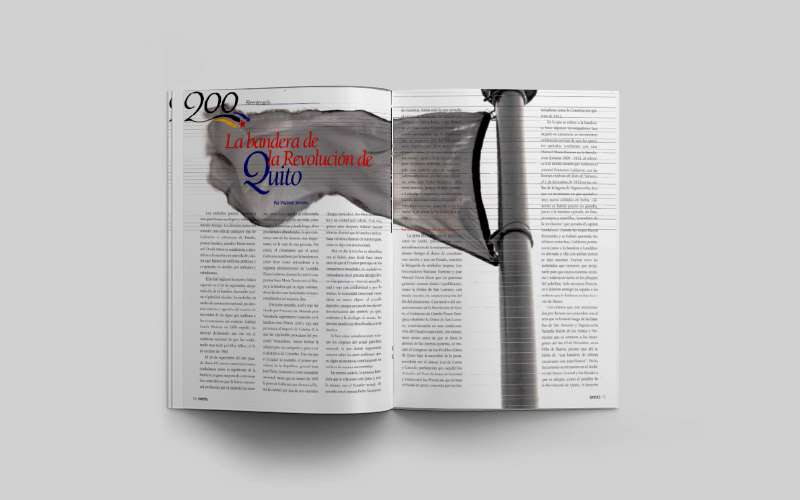 La bandera de la Revolución de Quito 1 articulo vladimir serrano revista Mundo Diners