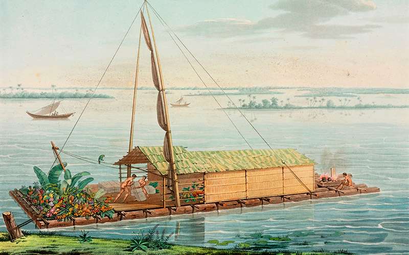 Formas de habitar en el pasado 1 balsa rio guayas