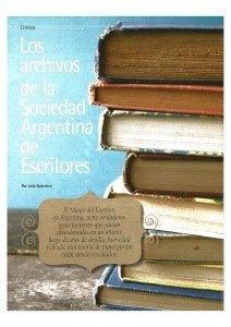 Los archivos de la Sociedad Argentina de Escritores 1 crónica 371