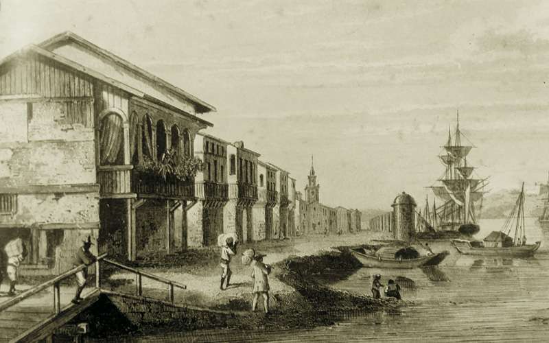 Las crisis sanitarias del Ecuador y cómo se combatieron 1 ilustracion muelle guayaquil