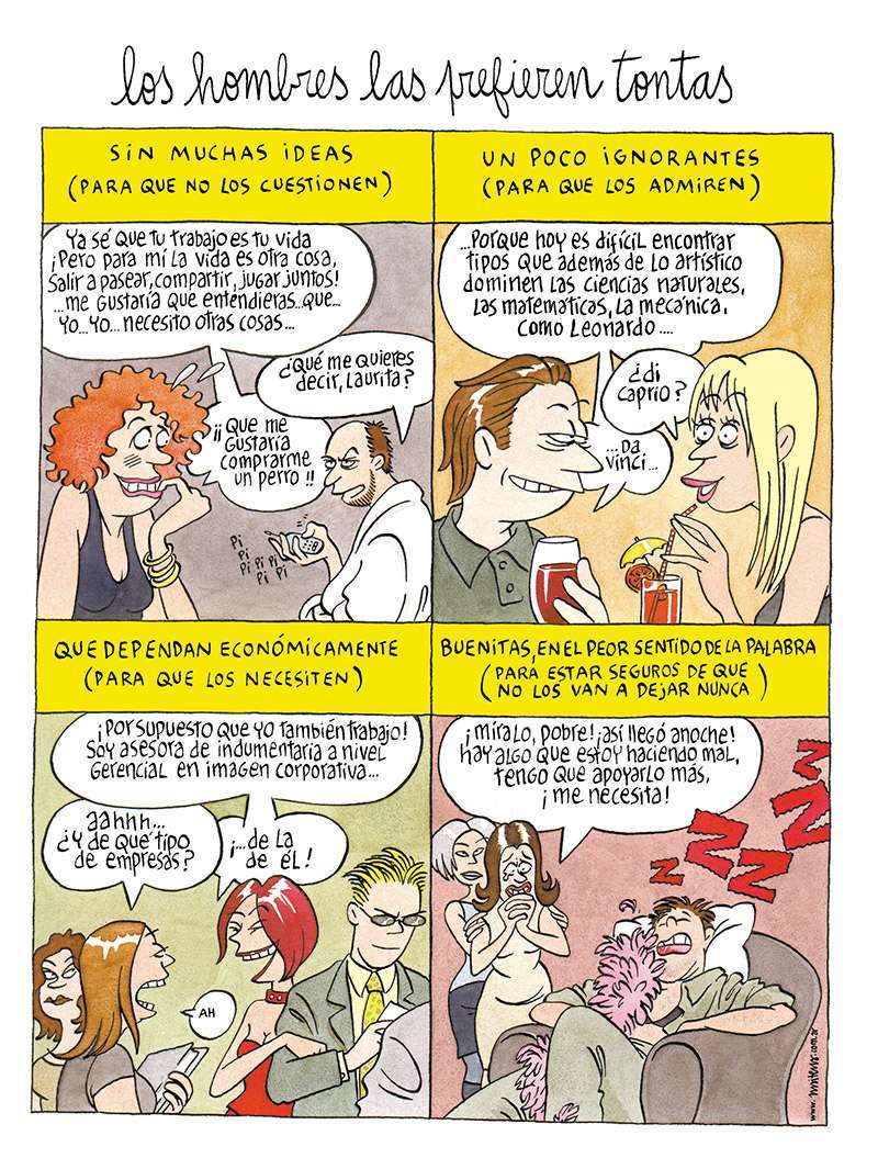 Los hombres las prefieren tontas 1 maitena hombres tontas 1