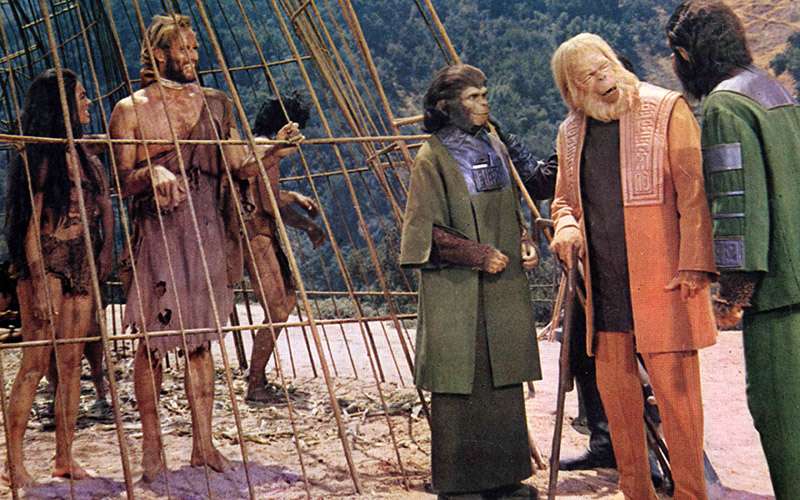 Sesenta años de El planeta de los simios 1 Película "El planeta de los simios".