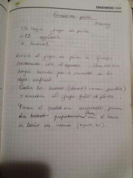 ¡Gracias a Lupe por resguardar sus antiguas recetas manabitas! 3 receta manabita herencia
