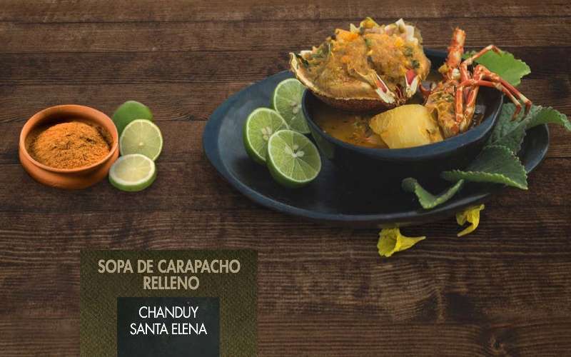 ¿De dónde viene la sopa de carapacho relleno? 1 sopa de carapacho 1